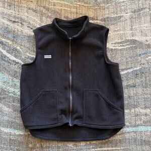 Men's Vintage 90's Snow Babies Telluride Colorado Brown Zip Up Fleece Vest Sz XL
